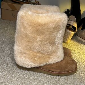 UGG Chestnut Suede 3220 Shearling Boots